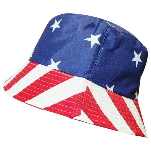 Way To Celebrate Patriotic Stars & Stripes Bucket Hat Freedom Unisex Adult OS - Picture 3 of 8
